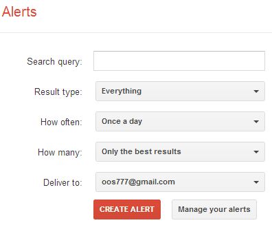 google alert